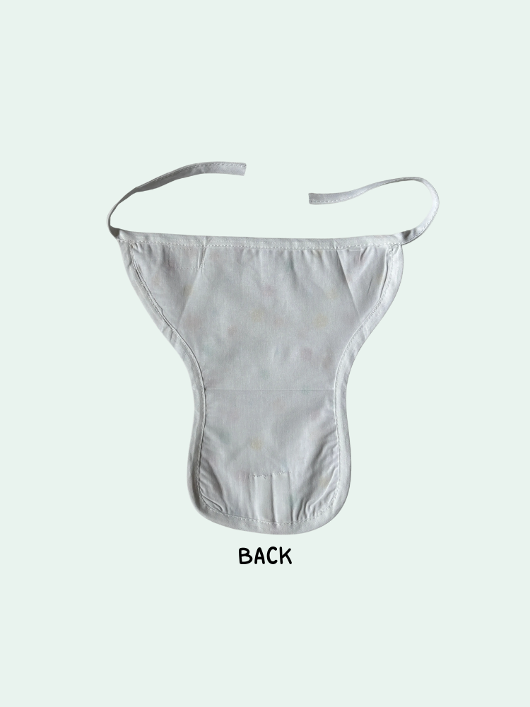 Orange Fox And Owl Nappy Muslin