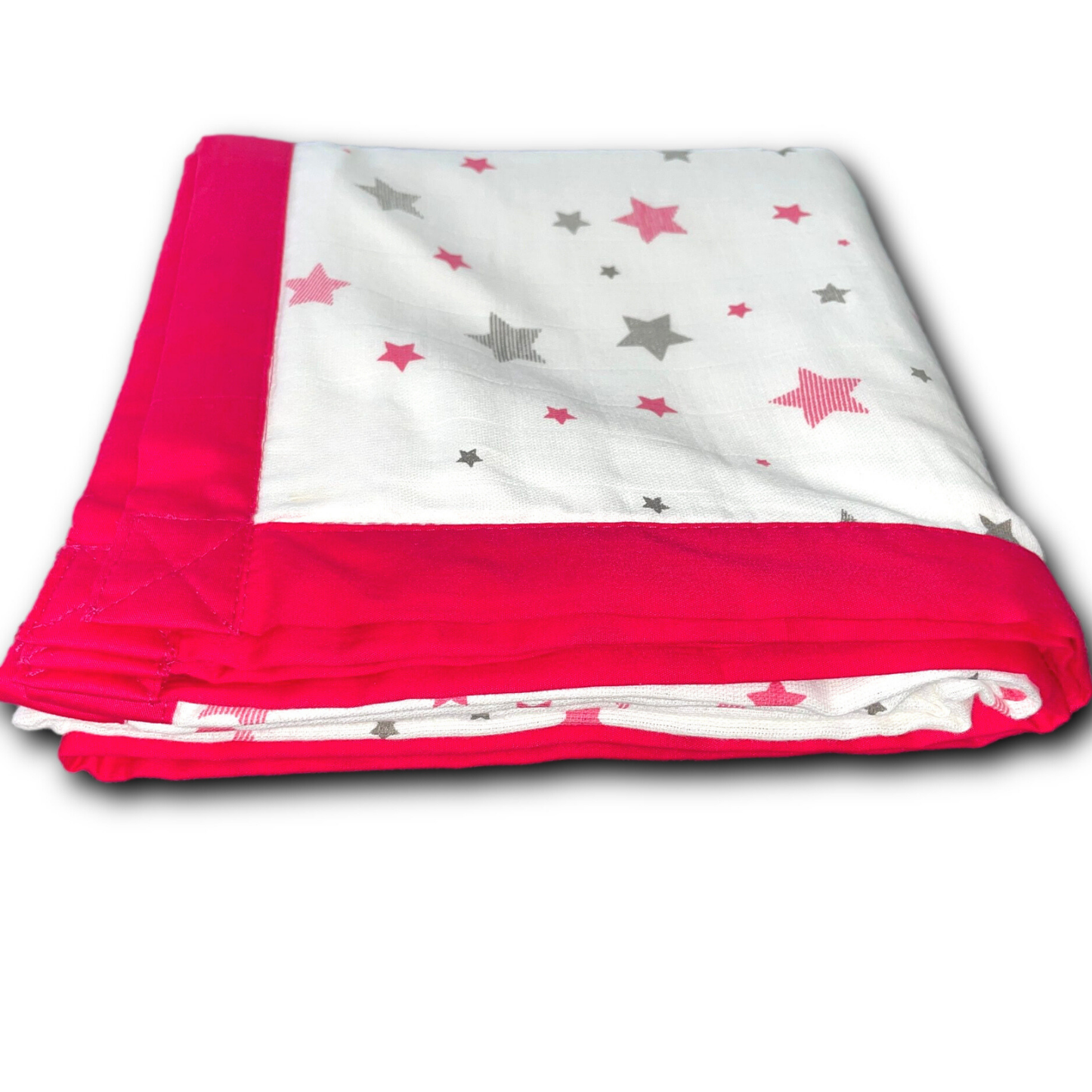 Pink Star Quilt Muslin