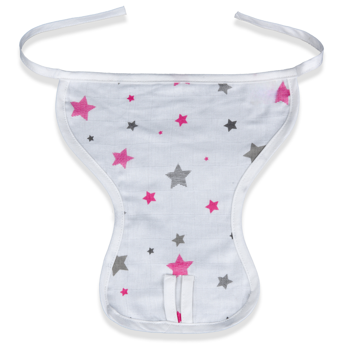 Pink Star Nappy Muslin