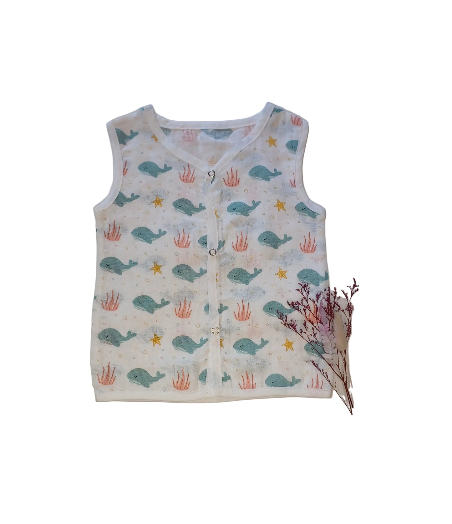 Blue Whale Jabla Sleeveless Muslin