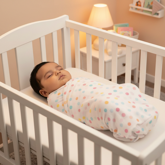 Pink Bubbles Swaddle Muslin
