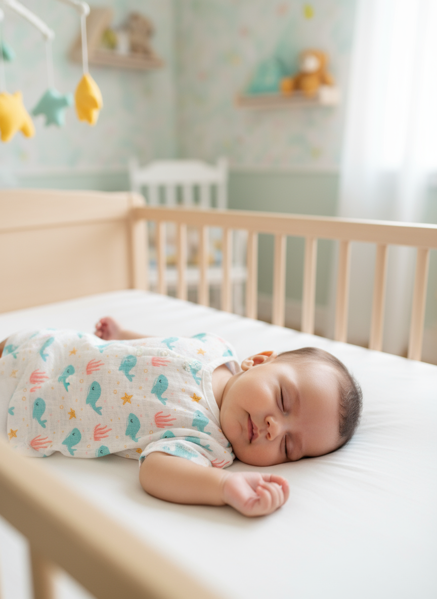 Blue Whale Jabla Half Sleeves Muslin