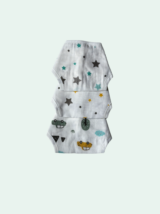 Yellow Car Nappy Set Of 3