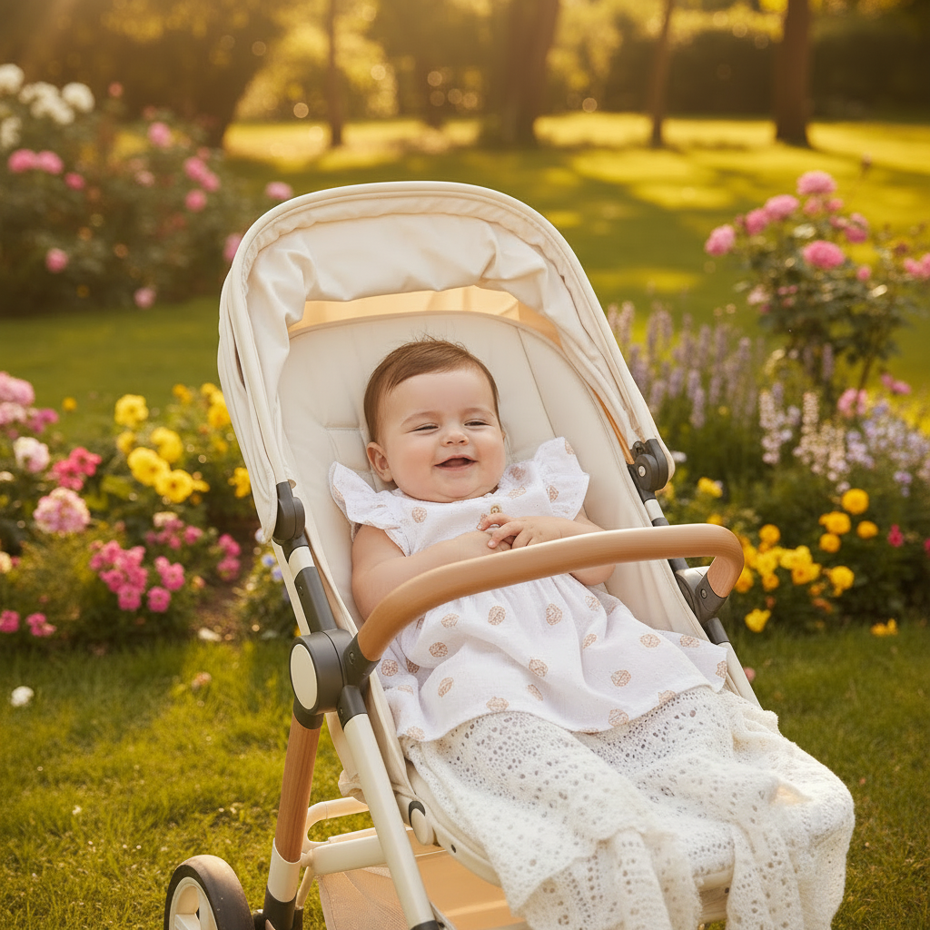 Brown Cupcake Muslin Frock
