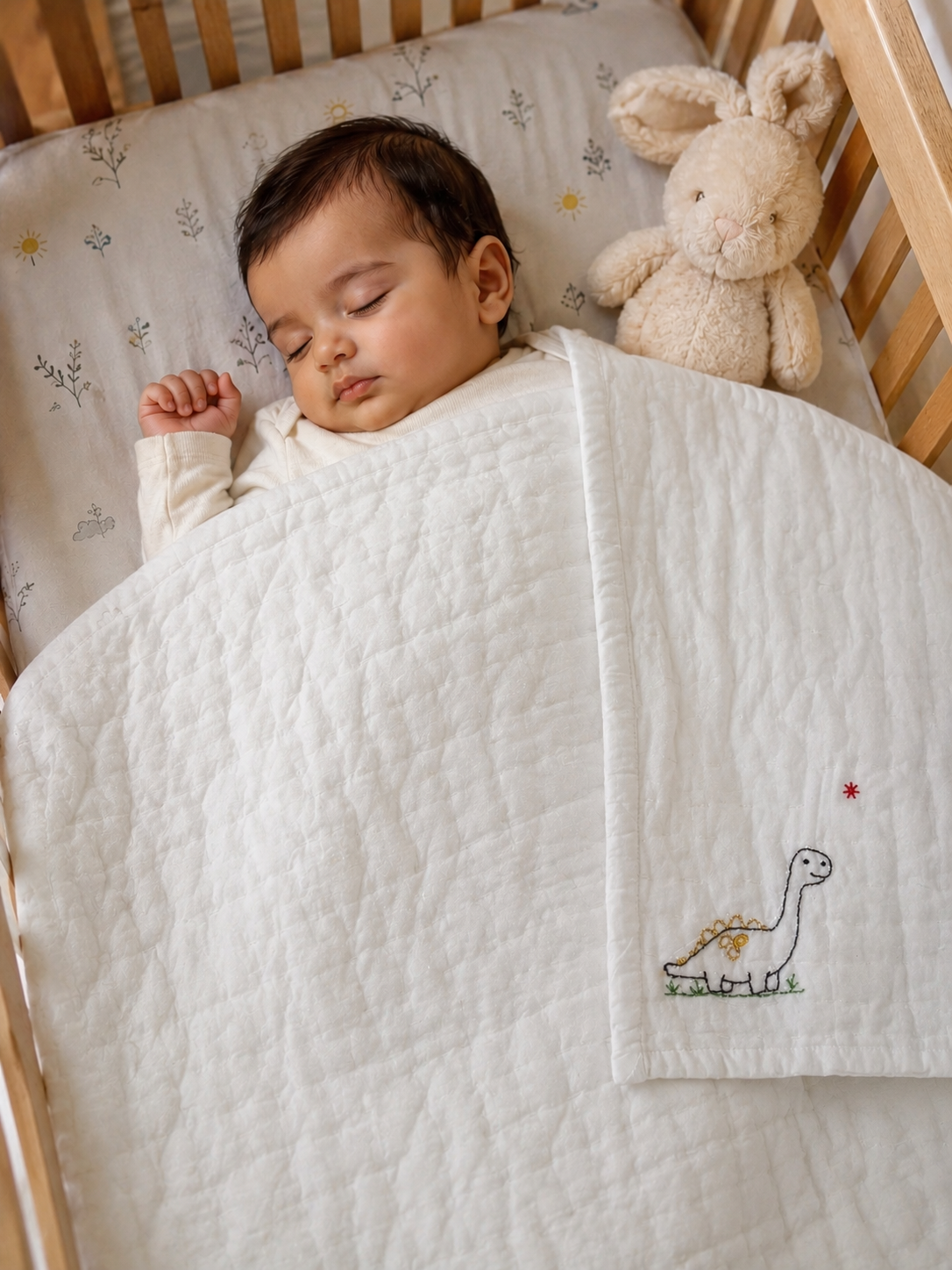 Hand Embroidered Cotton Quilt