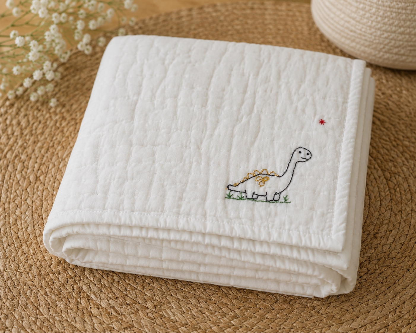 Hand Embroidered Cotton Quilt