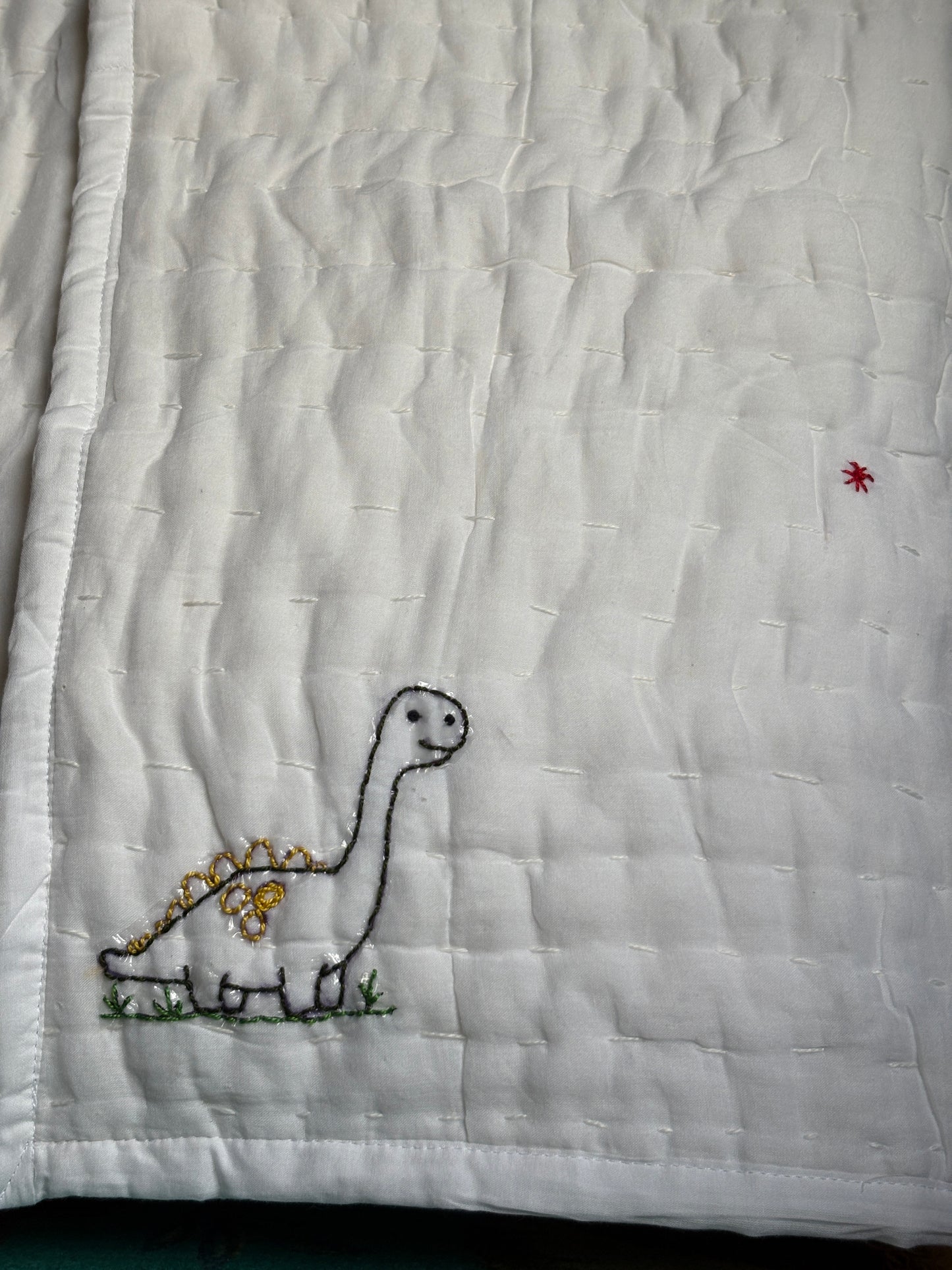 Hand Embroidered Cotton Quilt