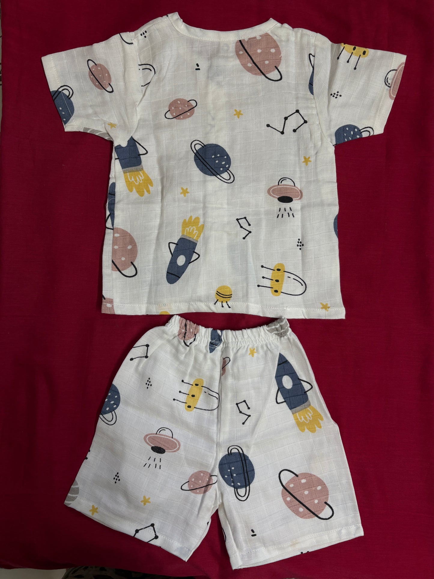 Blue Rocket Shirt And Shorts Set