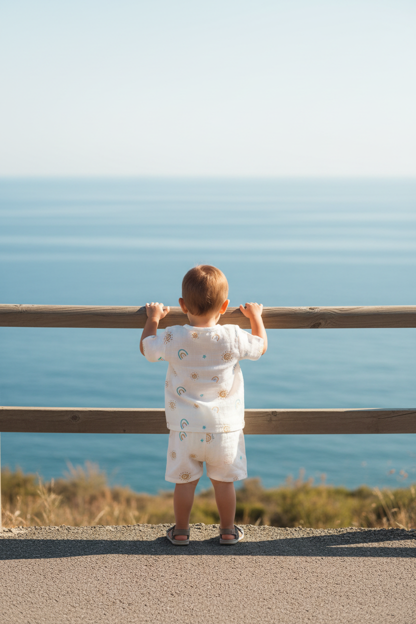 Yellow Rainbow Shirt and Shorts Set