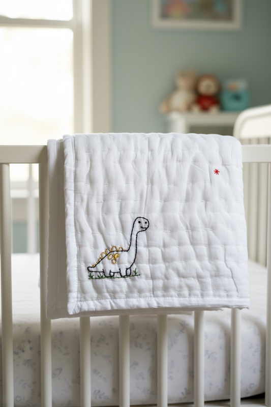 Hand Embroidered Cotton Quilt
