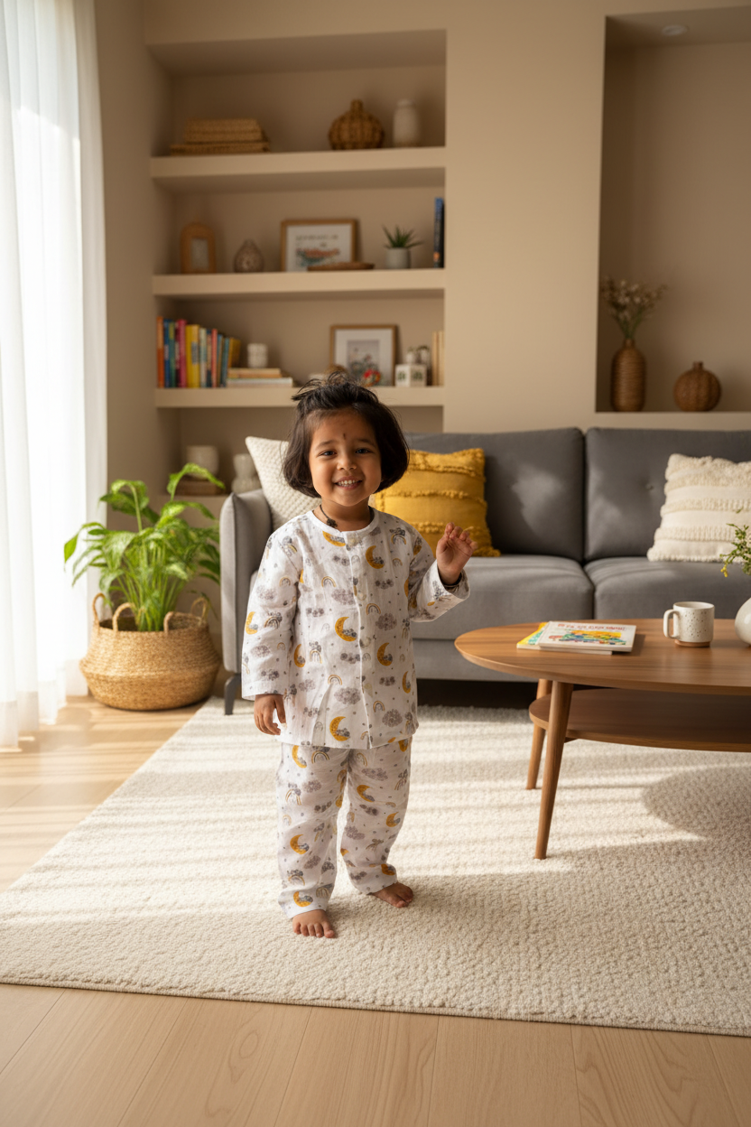 grey cloud muslin Co ord Set