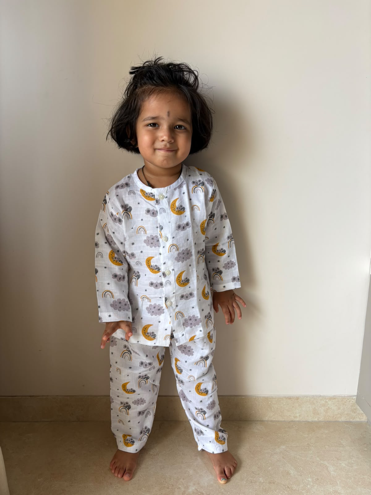 grey cloud muslin Co ord Set