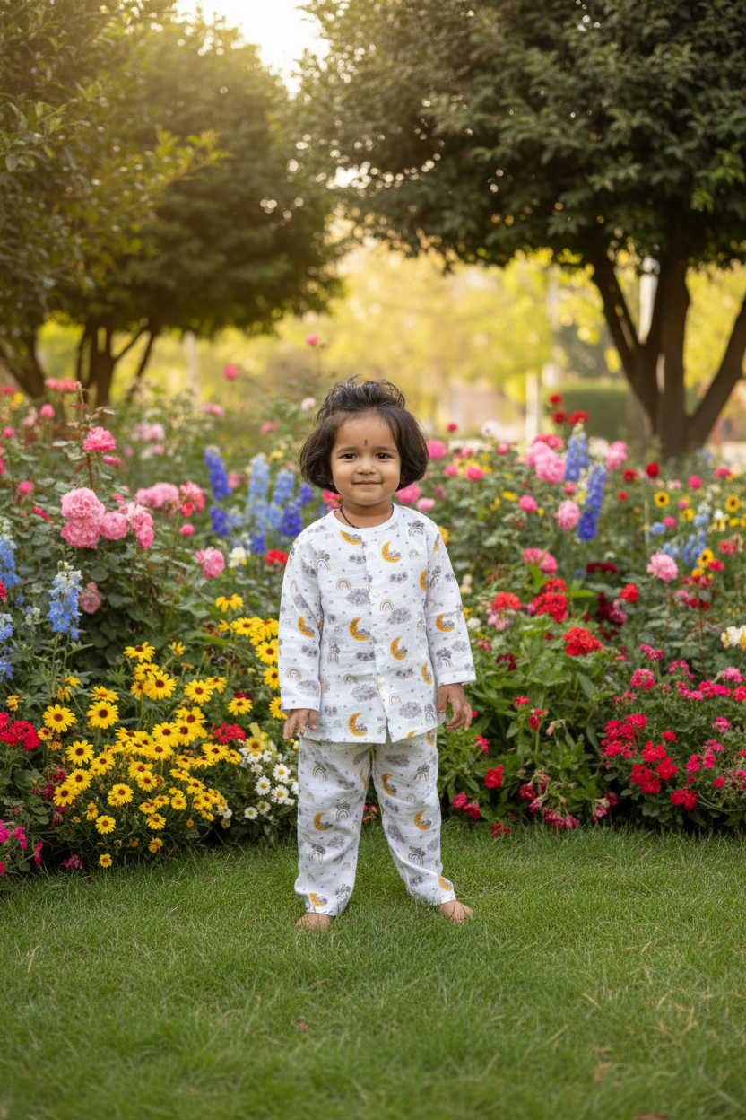 grey cloud muslin Co ord Set