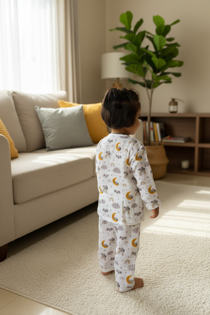 grey cloud muslin Co ord Set