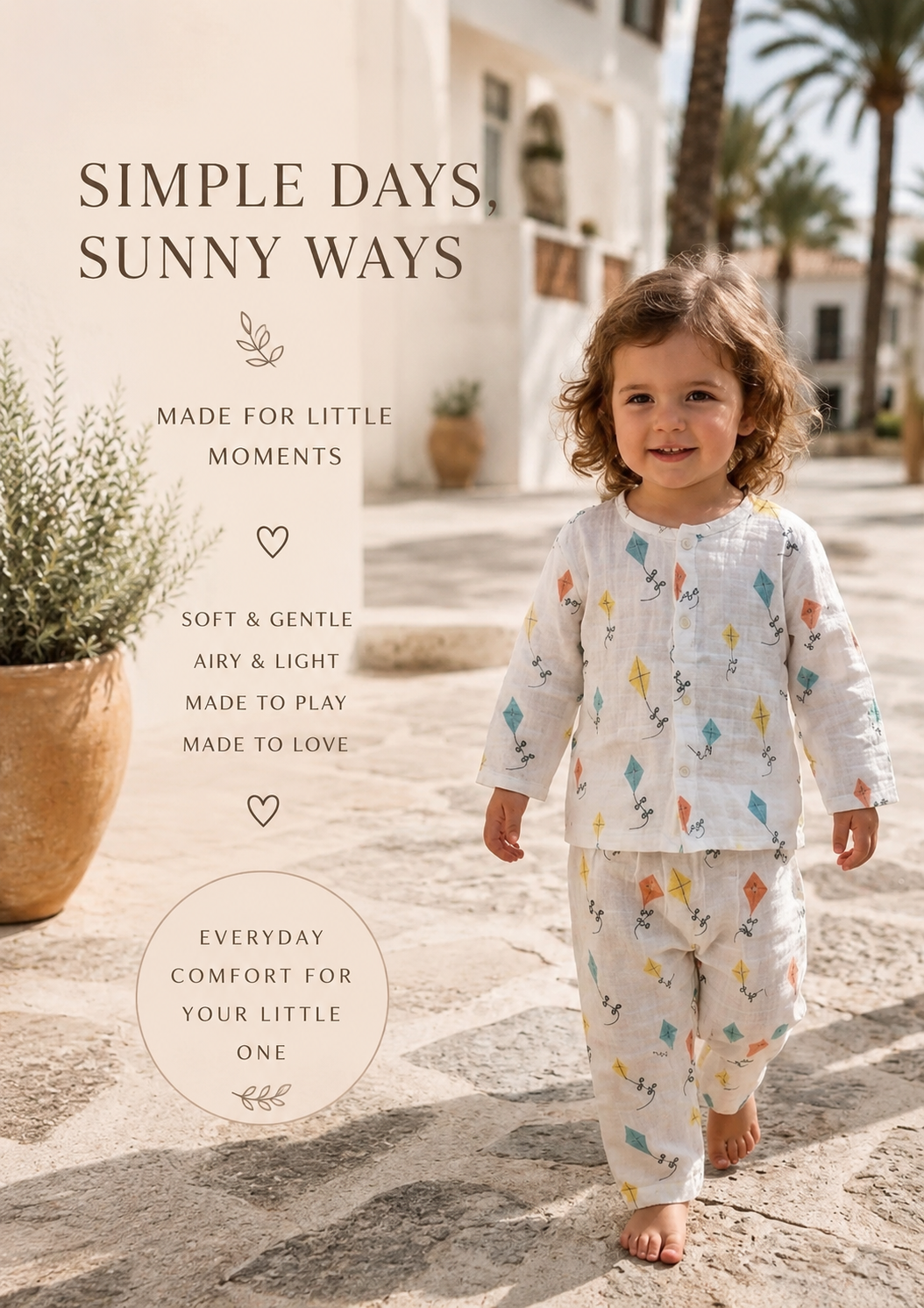 Blue Kite Muslin Co Ord Set