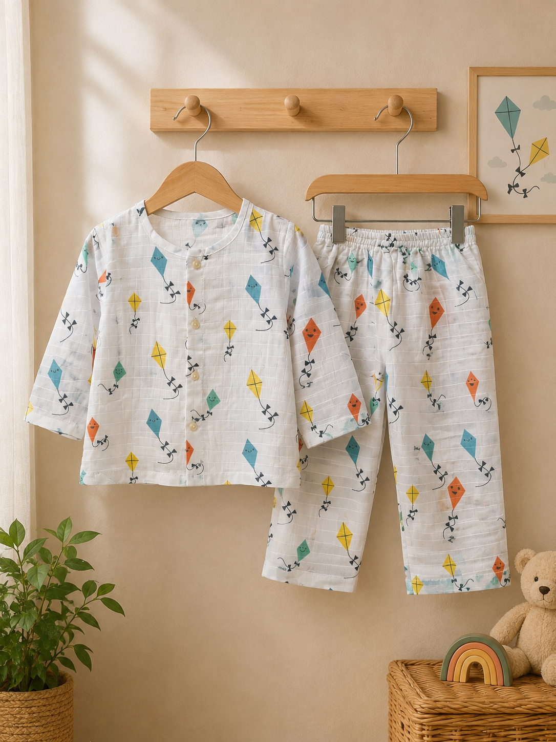 Blue Kite Muslin Co Ord Set