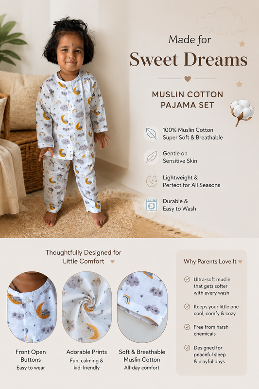 grey cloud muslin Co ord Set