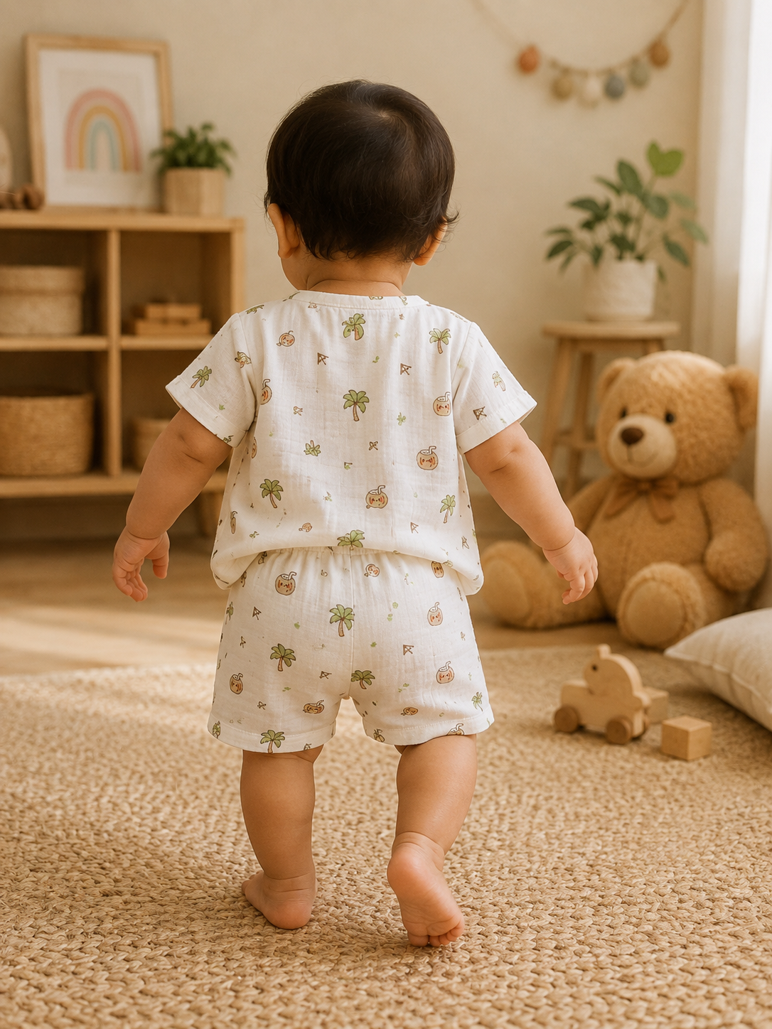 Tropical Shirt And Shorts Set