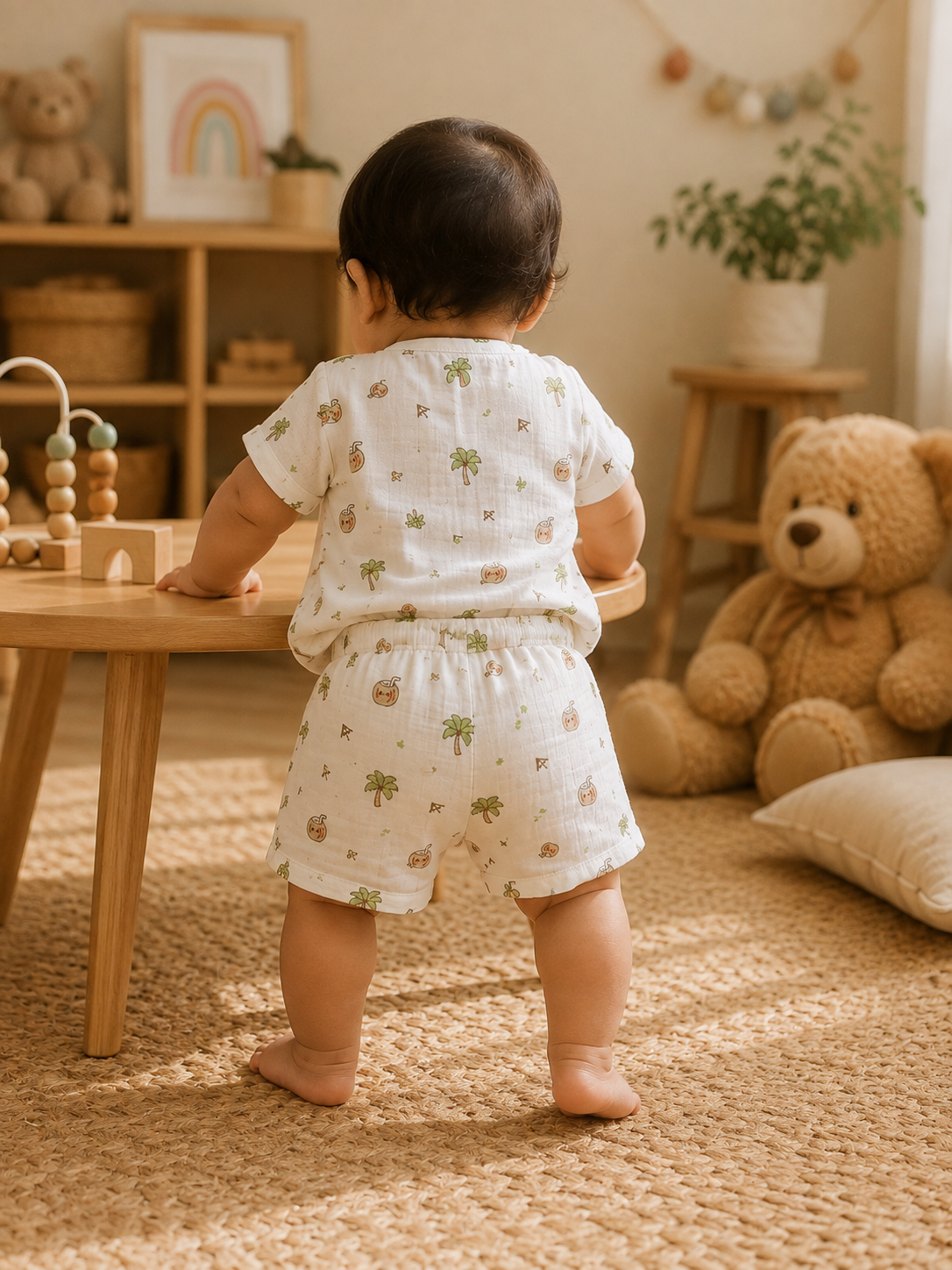 Tropical Shirt And Shorts Set