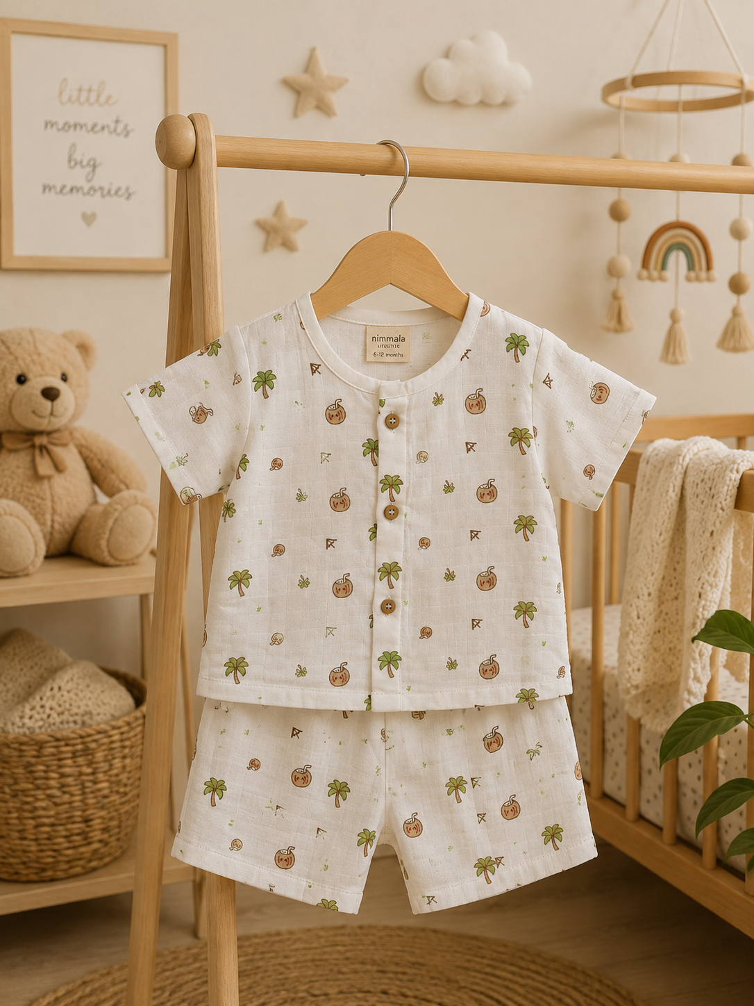 Tropical Shirt And Shorts Set