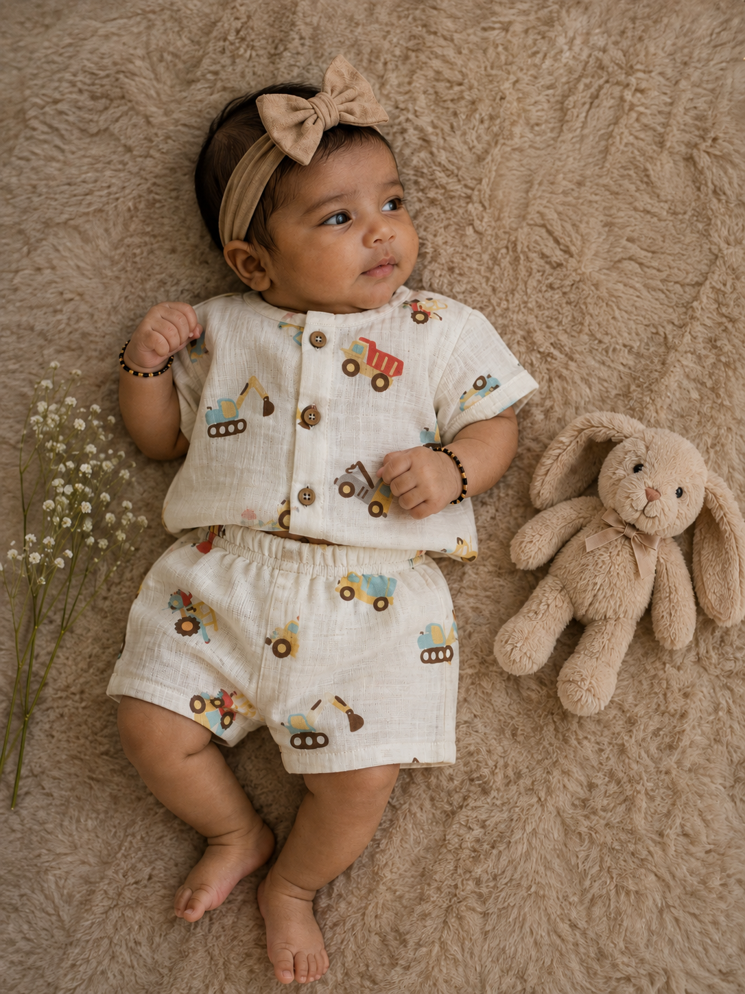Yellow Truck Shirt and Shorts set